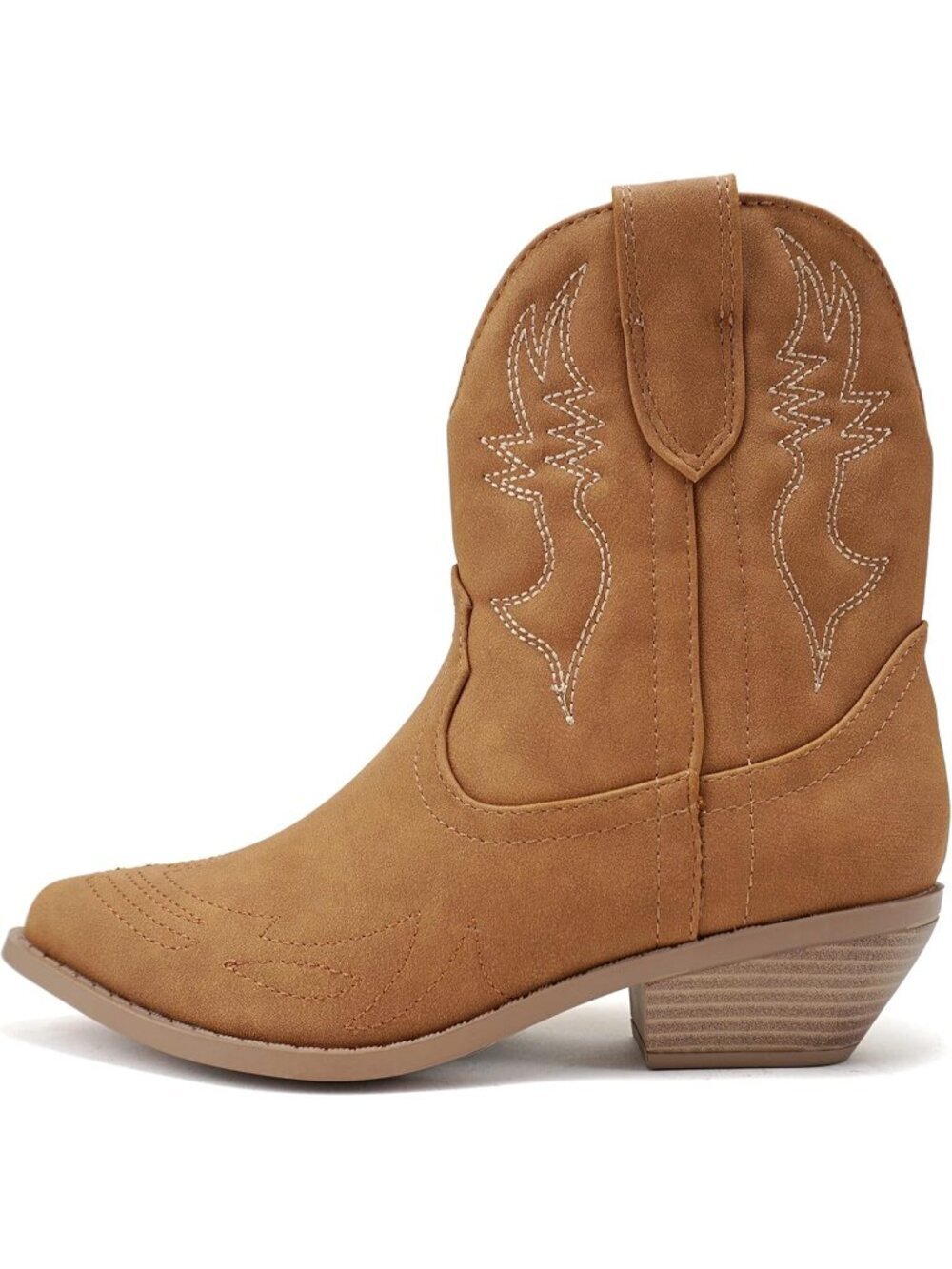 Women D-tan Nbpu Cowgirl Cowboy Western Stitched Pointed Toe Ankle Boots
